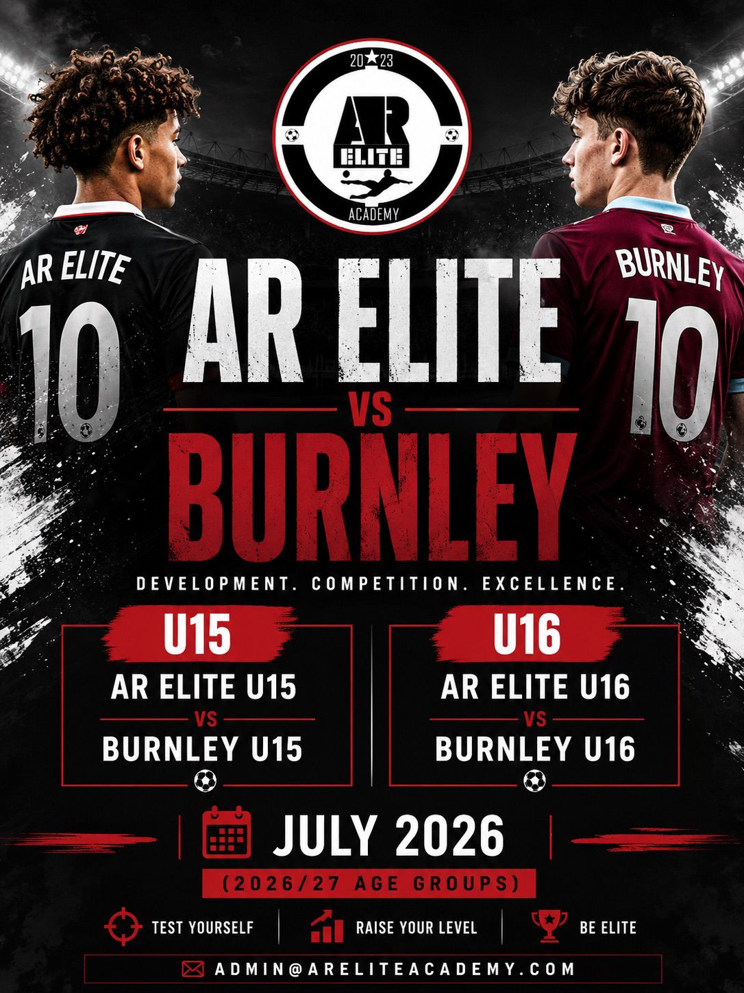 Upcoming Academy Fixtures & Trials
