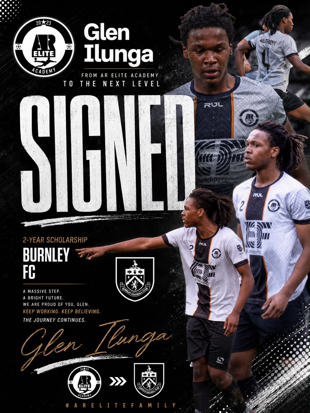 Glen Ilunga — AR Elite to Burnley FC