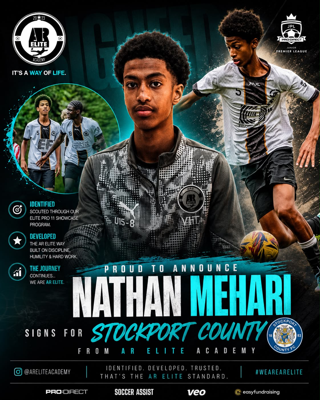 Nathan Mehari — AR Elite to Stockport County